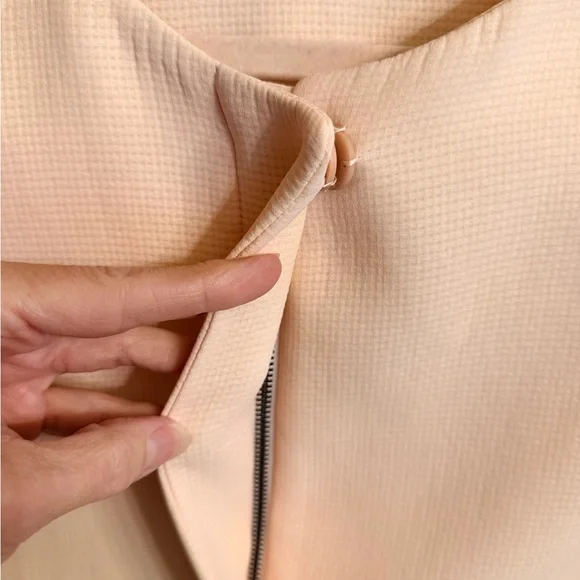 Massimo Dutti Blush Pink Waffle Knit Blazer Size Medium - Picture 9 of 11